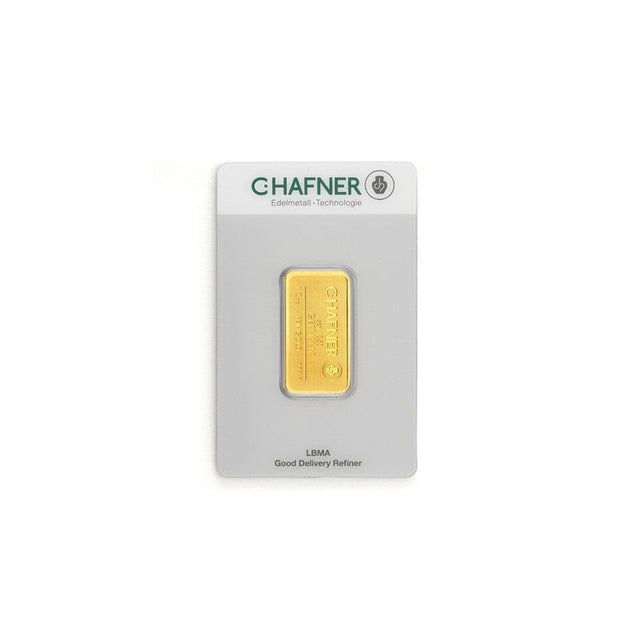 Goldbarren 1/2oz C.HAFNER