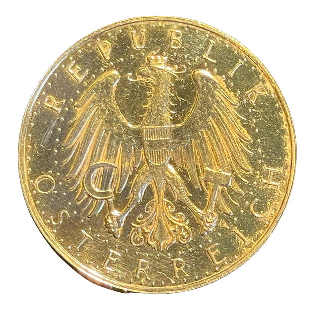 100 Schilling Goldmünze