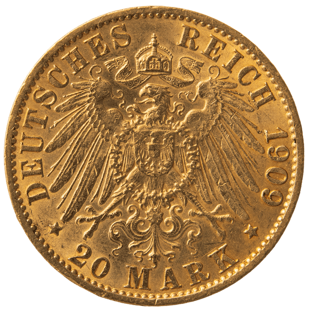 20 Mark Preußen Wilhelm II. Goldmünze