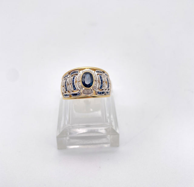 Goldring Saphir & Diamanten