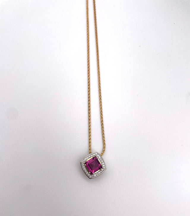 Goldkette mit Amethyst