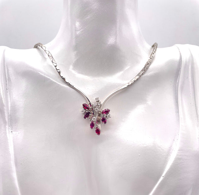 Collier Rubin & Brillianten