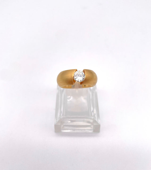 Goldring mit 0,85ct Brilliant