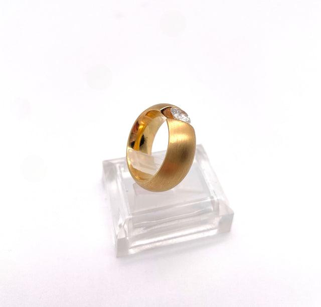 Goldring mit 0,85ct Brilliant