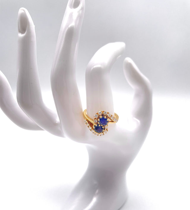 Goldring Saphire & Diamanten