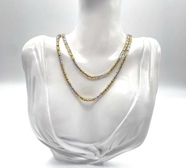 Runde Endlos-Königskette Bicolor