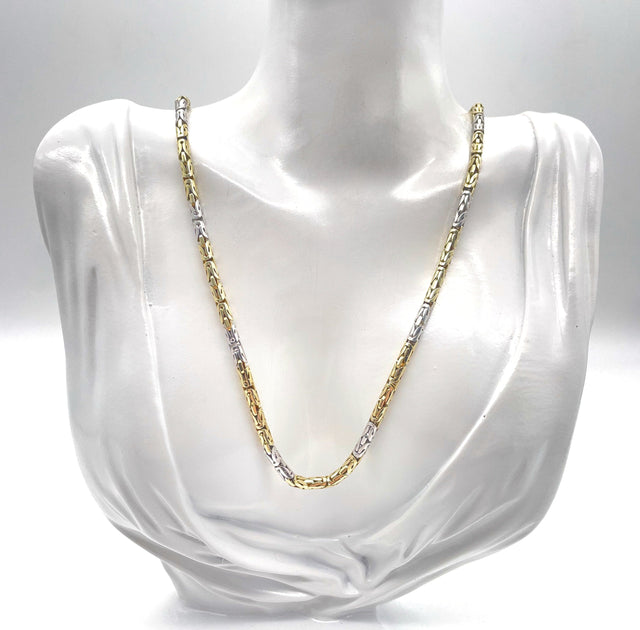 Runde Endlos-Königskette Bicolor