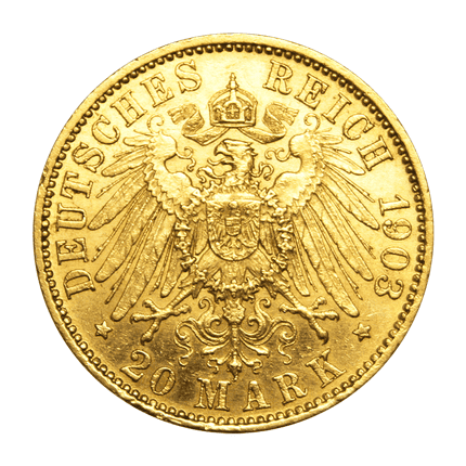 Wilhelm II - 20 Mark Goldmünze