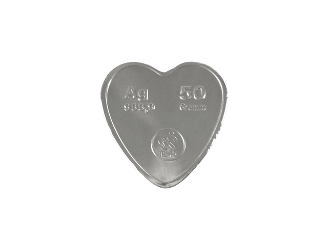 Silber Herz 50g