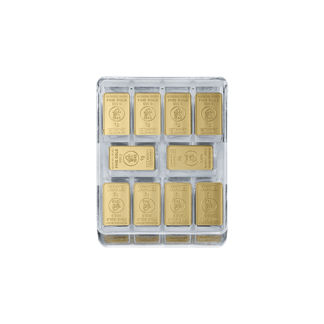 Goldbarren 250x1g