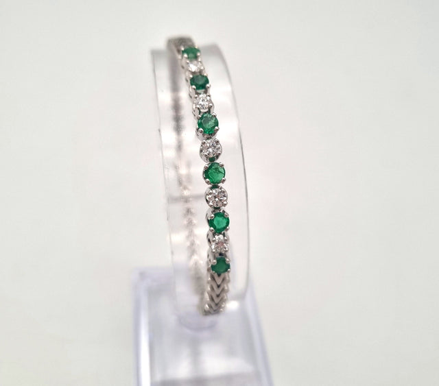 Armband Smaragd & Brilliant