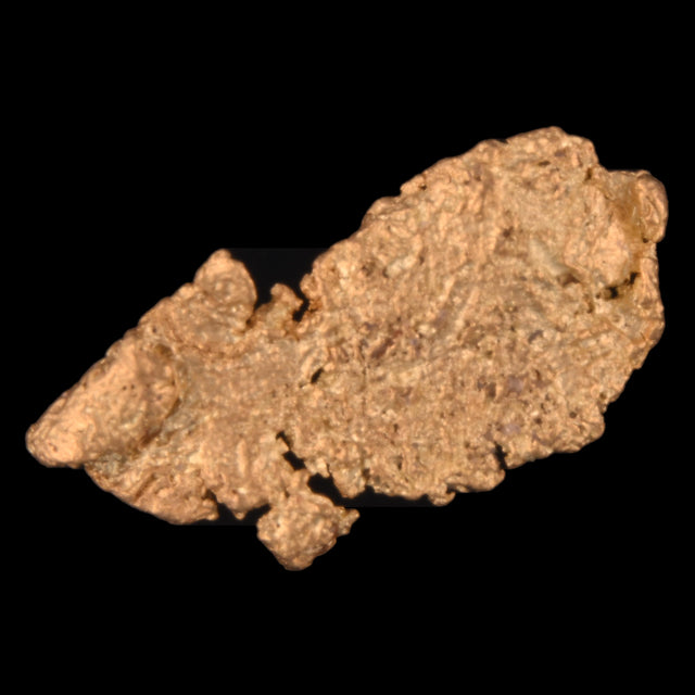 Goldnugget Nr. 26-0039 in der Nahaufnahme: Oberfläche und Struktur