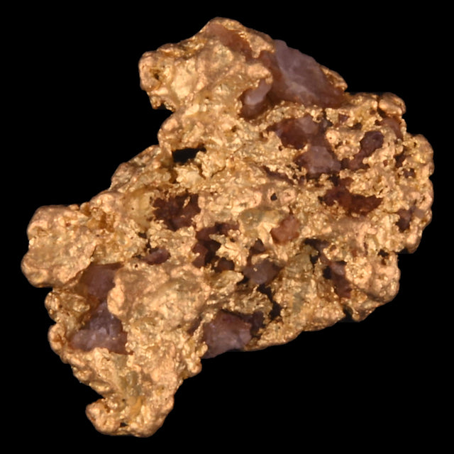 Goldnugget Nr. 26-0073 in der Nahaufnahme: Oberfläche und Struktur