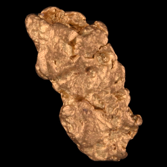 Goldnugget Nr. 26-0118 in der Nahaufnahme: Oberfläche und Struktur