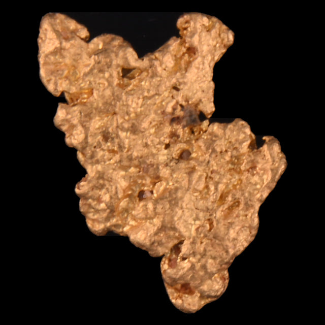 Goldnugget Nr. 26-0029 in der Nahaufnahme: Oberfläche und Struktur