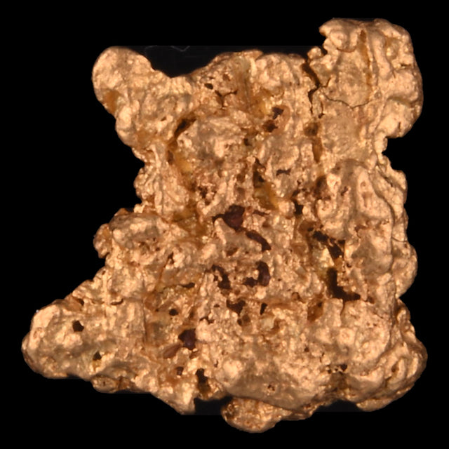 Goldnugget Nr. 26-0051 in der Nahaufnahme: Oberfläche und Struktur