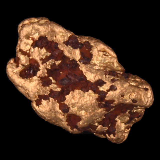 Goldnugget Nr. 26-0071 in der Nahaufnahme: Oberfläche und Struktur