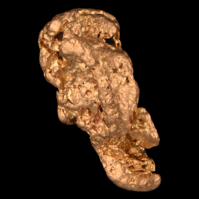 Goldnugget Nr. 26-0046 in der Nahaufnahme: Oberfläche und Struktur