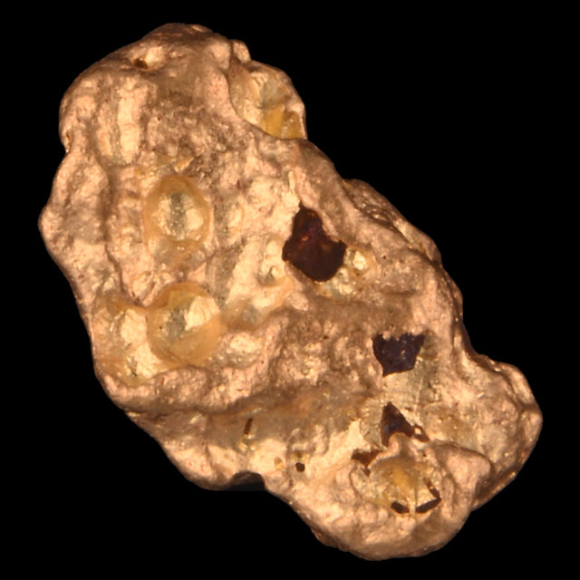 Goldnugget Nr. 26-0085 in der Nahaufnahme: Oberfläche und Struktur
