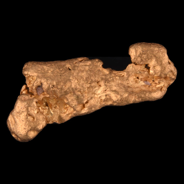Goldnugget Nr. 26-0099 in der Nahaufnahme: Oberfläche und Struktur