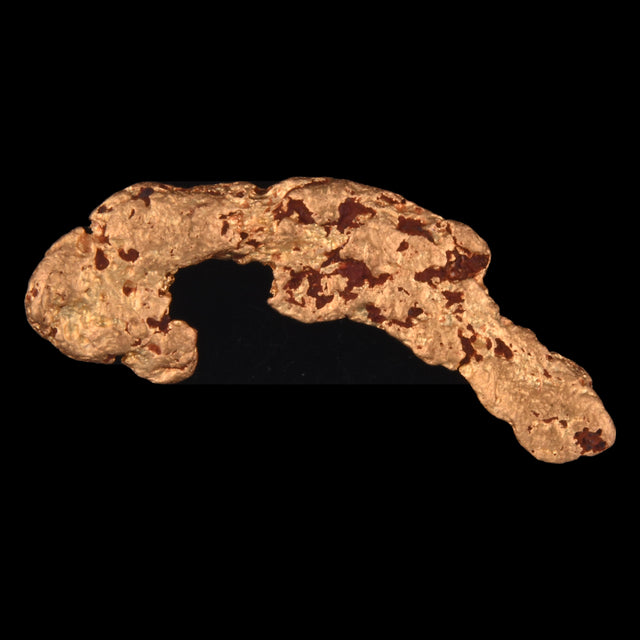 Goldnugget Nr. 26-0020 in der Nahaufnahme: Oberfläche und Struktur