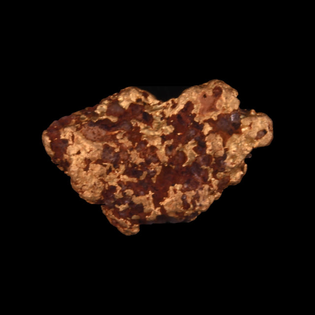 Goldnugget aus Leonora, Westaustralien, 0,84 g, Unikat Nr. 26-0168, freigestellt vor schwarzem Grund