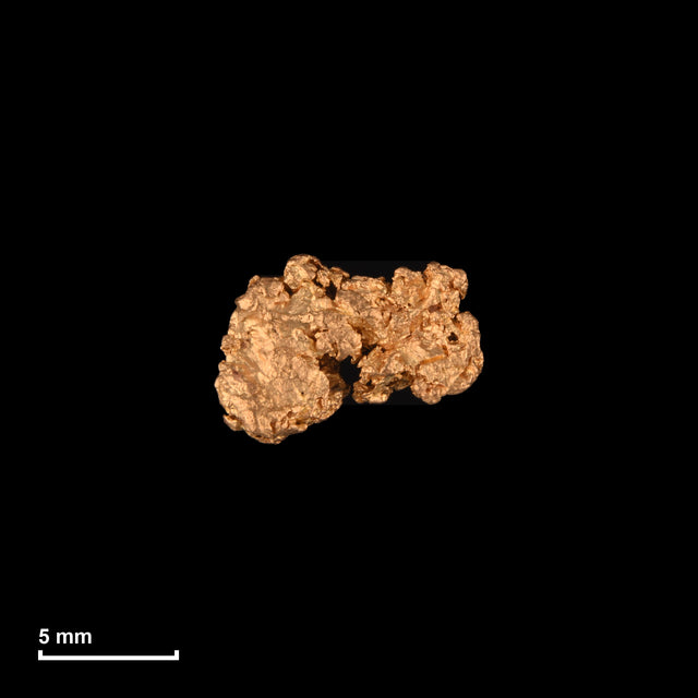 Goldnugget Nr. 26-0096 mit Maßstab: 9,4 × 6,7 mm bei 0,87 g
