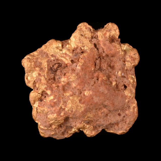 Goldnugget aus Leonora, Westaustralien, 1,00 g, Unikat Nr. 26-0305, freigestellt vor schwarzem Grund