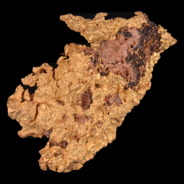 Goldnugget Nr. 26-0017 in der Nahaufnahme: Oberfläche und Struktur