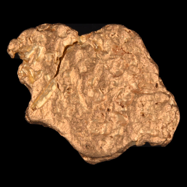 Goldnugget Nr. 26-0016 in der Nahaufnahme: Oberfläche und Struktur