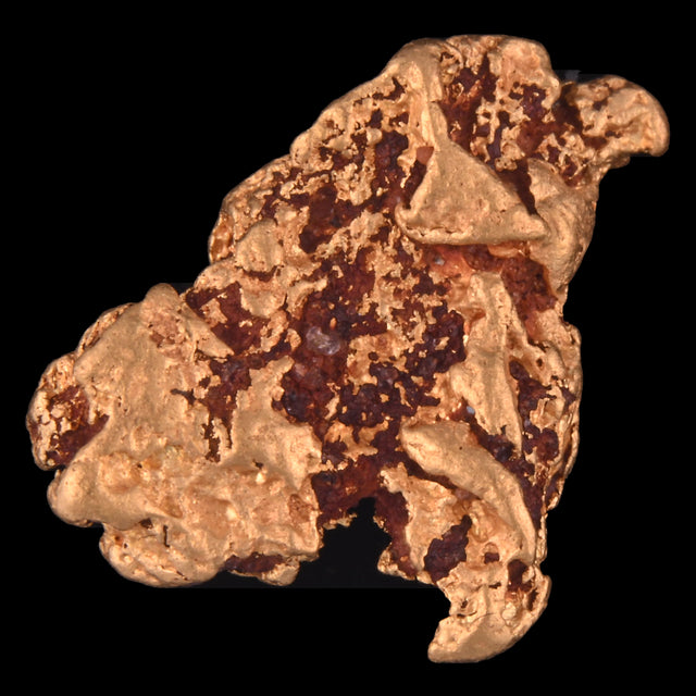 Goldnugget Nr. 26-0011 in der Nahaufnahme: Oberfläche und Struktur
