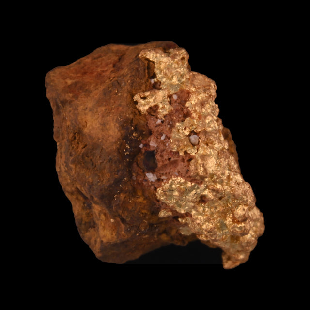 Goldnugget aus Leonora, Westaustralien, 2,46 g, Unikat Nr. 26-0284, freigestellt vor schwarzem Grund