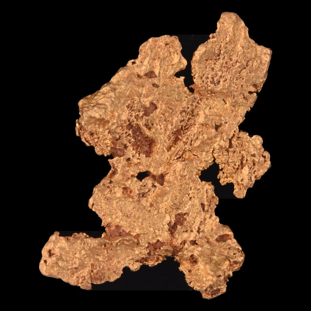 Goldnugget Nr. 26-0014 in der Nahaufnahme: Oberfläche und Struktur