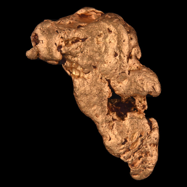 Goldnugget Nr. 26-0023 in der Nahaufnahme: Oberfläche und Struktur