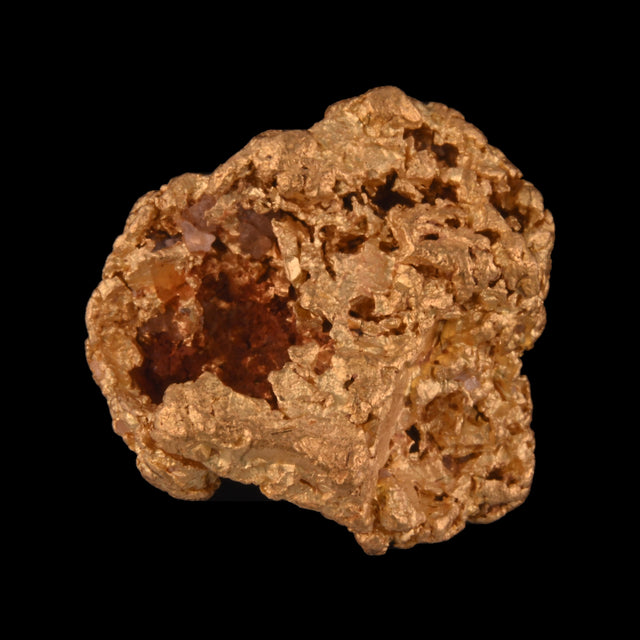 Goldnugget aus Leonora, Westaustralien, 3,40 g, Unikat Nr. 26-0280, freigestellt vor schwarzem Grund