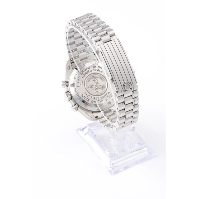Omega Speedmaster Moonwatch Professional 42 mm Edelstahl-Gehaeuseboden mit NASA-Gravur The First Watch Worn on the Moon