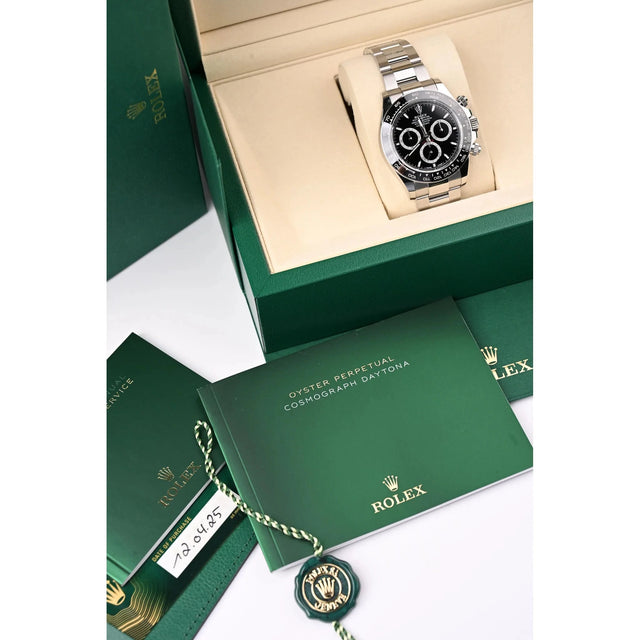 Rolex Daytona 126500LN als Full Set mit grüner Rolex-Originalbox und Papieren