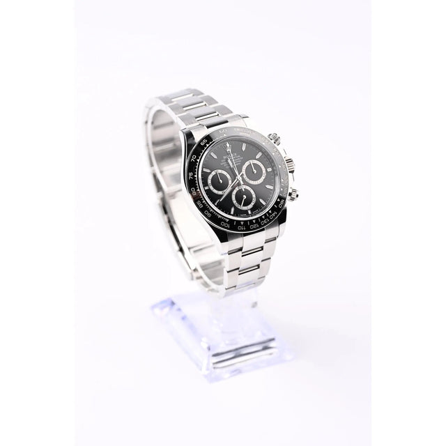 Rolex Daytona 126500LN seitliche Ansicht des Oystersteel-Gehäuses