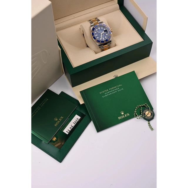 Rolex Submariner Date 126613LB Bluesy Originalbox mit Papieren und Anhänger