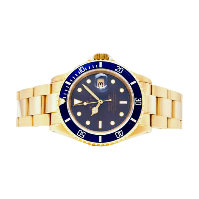 Rolex Submariner Date 16618 in 750 Gelbgold, Ansicht 2