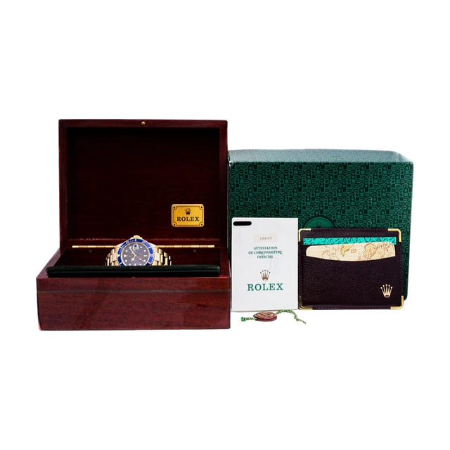 Rolex Submariner Date 16618 in 750 Gelbgold, Ansicht 4