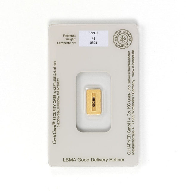 Goldbarren 1g Preis