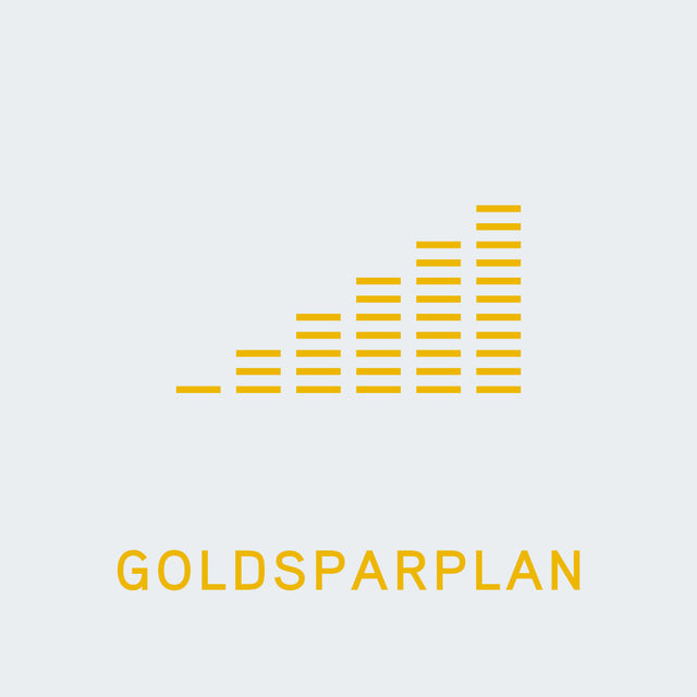 Goldsparplan - grafische Darstellung wachsender Ersparnisse