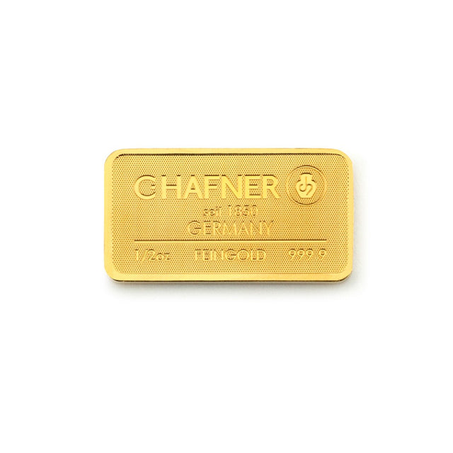 Goldbarren 1/2oz C.HAFNER