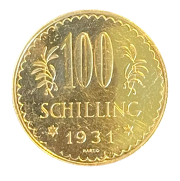 100 Schilling Goldmünze