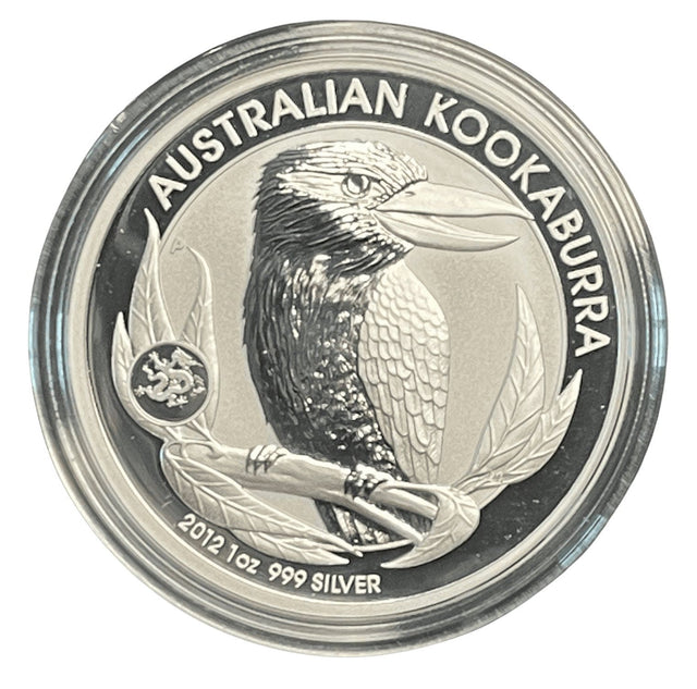 1oz Silbermünze Kookaburra 2012 Privy Mark Dragon