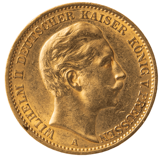 20 Mark Preußen Wilhelm II. Goldmünze
