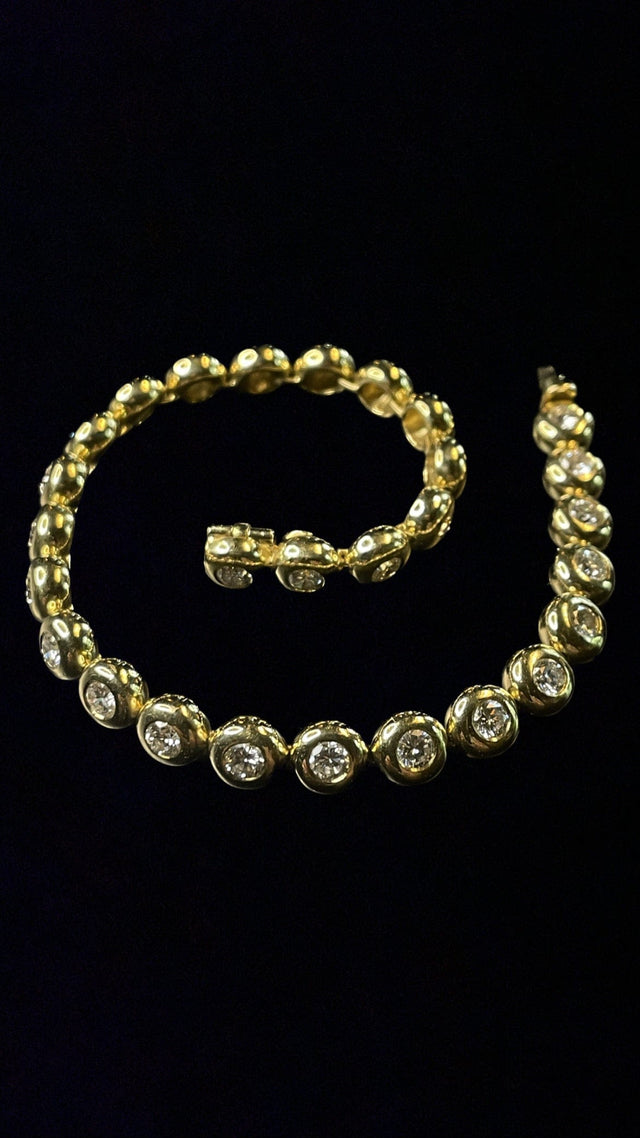 Tennisarmband 750 Gold mit 4,20ct Diamanten
