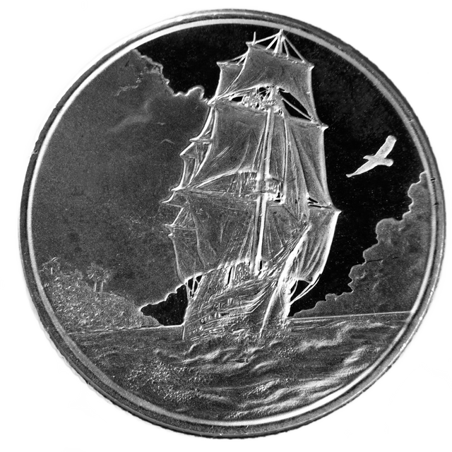 Silbermünze Ascention Island 1oz Feinsilber 999 (LBMA Good Delivery)