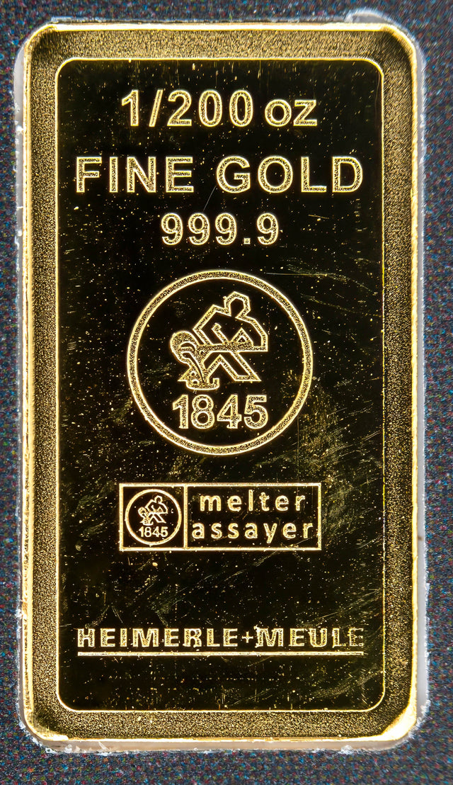 Heimerle + Meule Secain 1/200 oz Feingold Barren Reinheit 999.9
